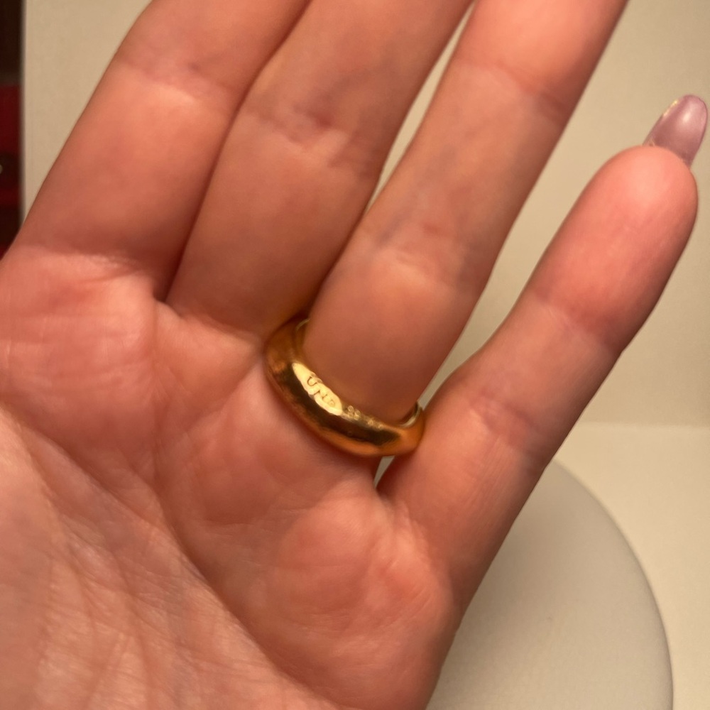 UNOde50 Gold-tone NAIL CLAVO RING - Picture 2 of 6